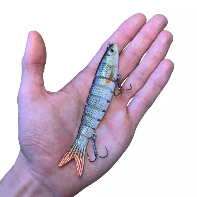 Wobbler Köder Angelköder beweglich mehrteilig Spinner Raubfisch Jerkbait Hecht