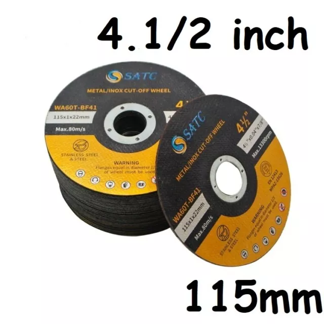 115mm Metal Cutting Slitting Discs 4 1/2" Ultra Thin for 4.5 inch Angle Grinder