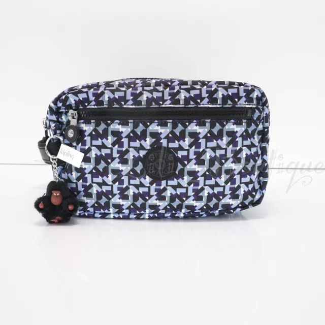 NWT Kipling AC8278 Amalfi Toiletry Bag Cosmetic Case Polyester Dazzling Geos $64