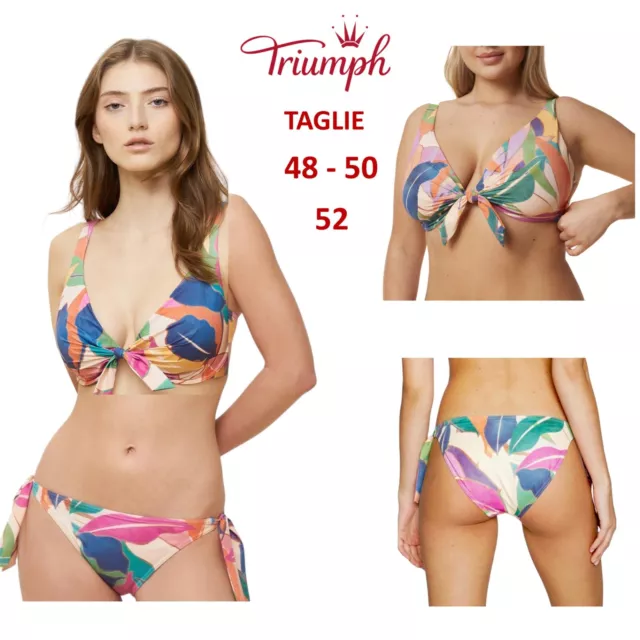 Triumph costumi da bagno donna con ferretto due pezzi TG. 48 - 52 D bikini mare