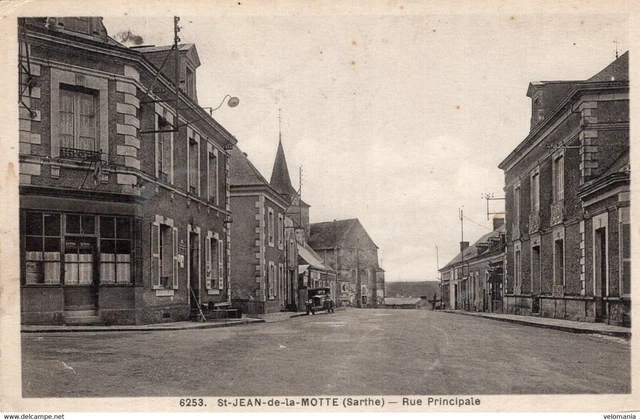 7390 cpa Saint jean de la Motte - rue Principale