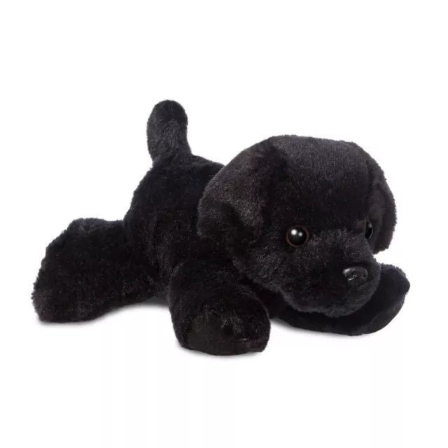 Aurora Labrador Black Dog Mini Flopsie Plush 31295 Cuddly Soft Toy Puppy Teddy
