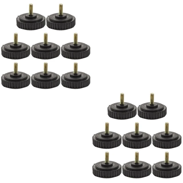 Piedini Rotondi In Gomma - 4 Punte In Gomma A Vite, Pattini Scorrevoli - Foto 3