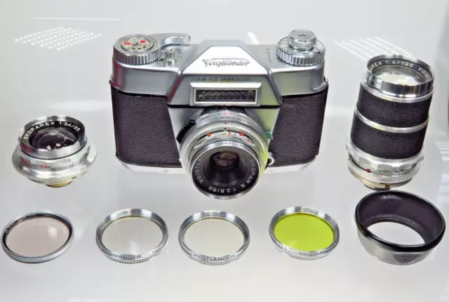 VOIGTLÄNDER BESSAMATIC SKOPAR 2,8/50mm & SKOPAREX 3,4/35mm & DYNAREX 4,0/135mm