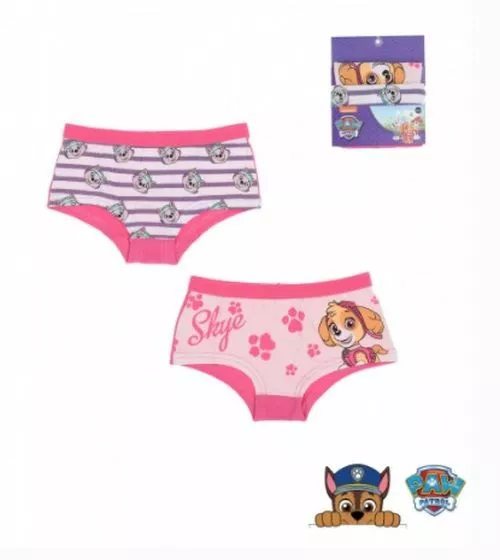 2 Pz. Biancheria Intima Ragazza Paw Patrol Mutandine Mutande 92 98-104 110-116