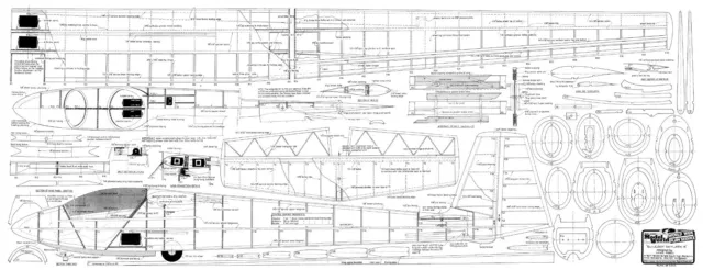 Slingsby Skylark 4 r/c glider scale plan