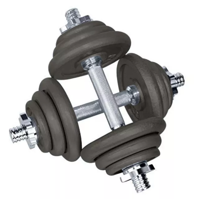 Adjustable Dumbbell Set 20KG - 70KG Solid Steel Weight Cast Iron Plate Strength