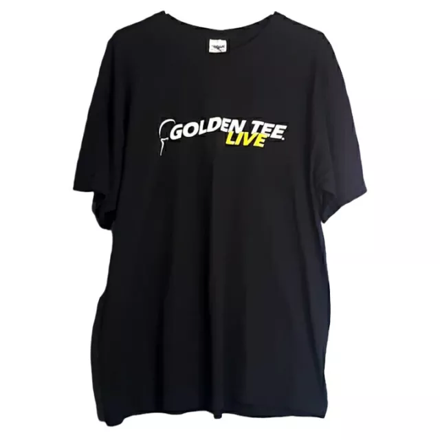 Golden Tee Live Goldentee.com Golf Game Black Gildan XL T-Shirt
