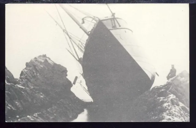 VTG Postcard The Llandaff, Welsh Steamer Ship, Shipwrecked Coast