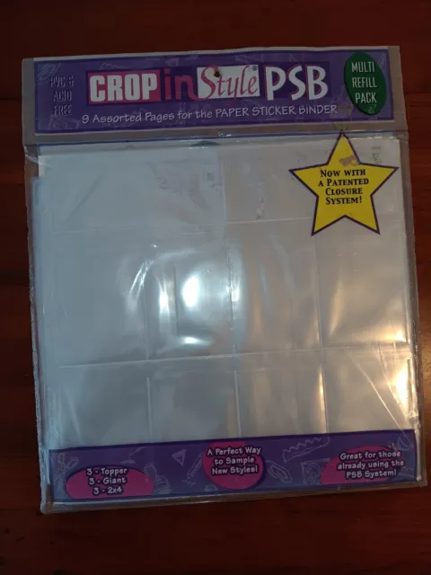 CROP IN STYLE PSB 9 Assorted Pages For The paper sticker Binder $22.25 -  PicClick