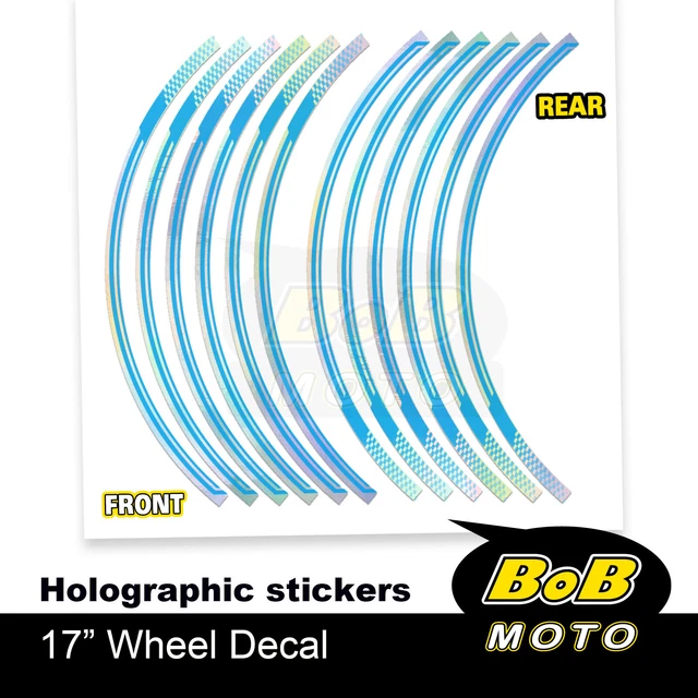 Aqua J09 17" Hologram Stickers Decals For Monster 400 1997-2004 04 03 02