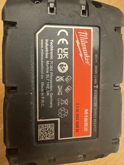 M18B2 Redlithium-Ion 18V. 2,0Ah Akü