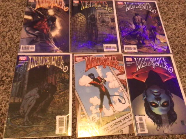 Nightcrawler Marvel Comics Run Lot Of 6 Issues (5,7,8,9,10,11) Aguirre-Sacasa