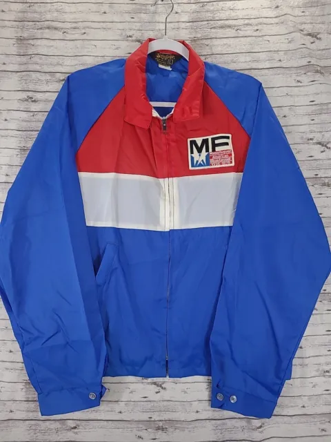 VTG Massey Ferguson Swingster  Jacket 1976 Bicentennial  Red White Blue Mens Sz