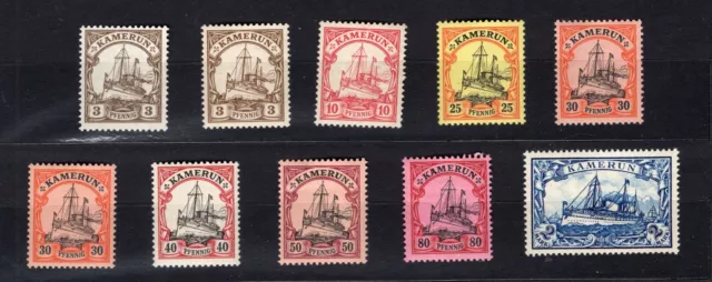 Deutsche Kolonien Kamerun aus 7-19 ** postfrisch Einzelmarken zur Auswahl