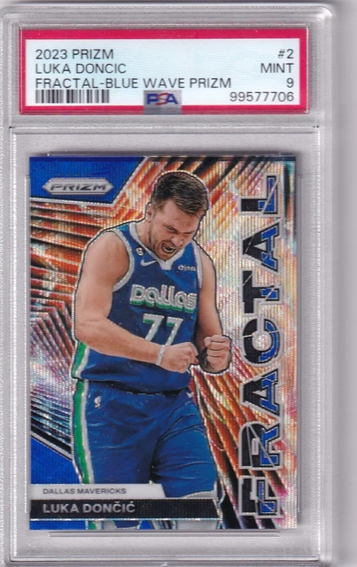 2023-24 PANINI PRIZM NBA N° 2 Luka Doncic Fractal Vague