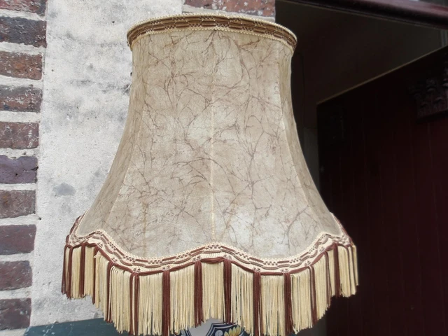 ABAT JOUR ANCIEN Abat Jour Vintage . Imitation Vessie De Porc . Fait