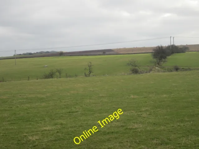 Photo 6x4 Grazing land near Ord Mains Berwick-upon-Tweed Grass fields nea c2013