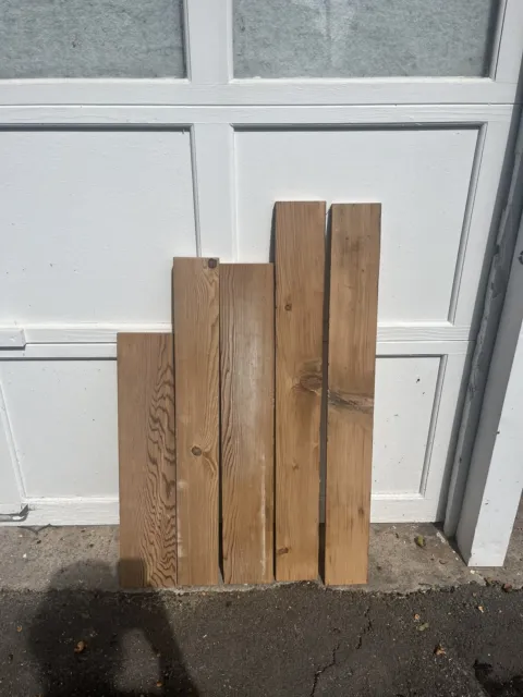 Reclaimed Wood From 1860 Barn, Bundle Of 5 Chestnut Boards For Diy/crafts