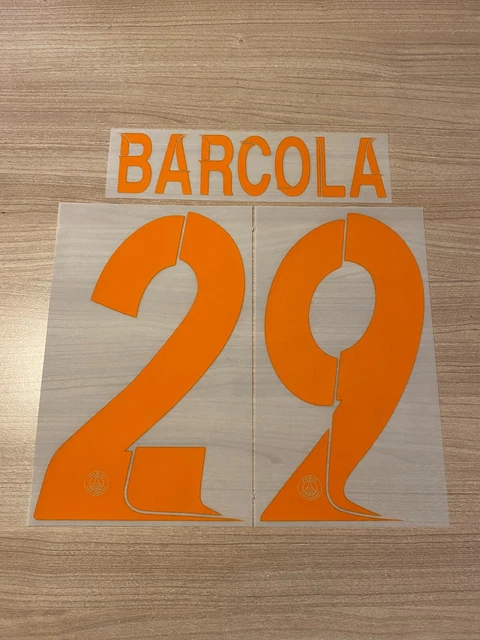 Flocage Officiel PSG Barcola N°29 - Saison 2025/2026 - Neuf - MONBLASON