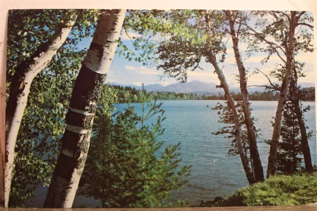 New York NY Lake Placid Mirror Postcard Old Vintage Card View Standard Souvenir