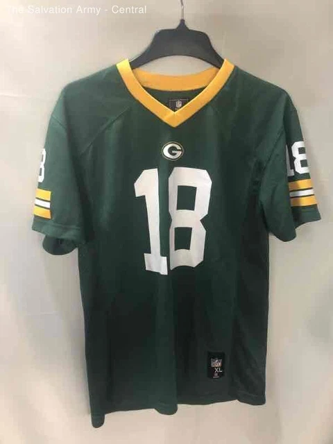 NFL Boys Green Randall Cobb 18 Green Bay Packers NFL Football Jersey Size XL