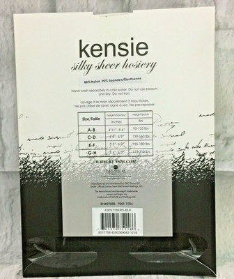 KENSIE SILKY SHEER Control Top Panty 