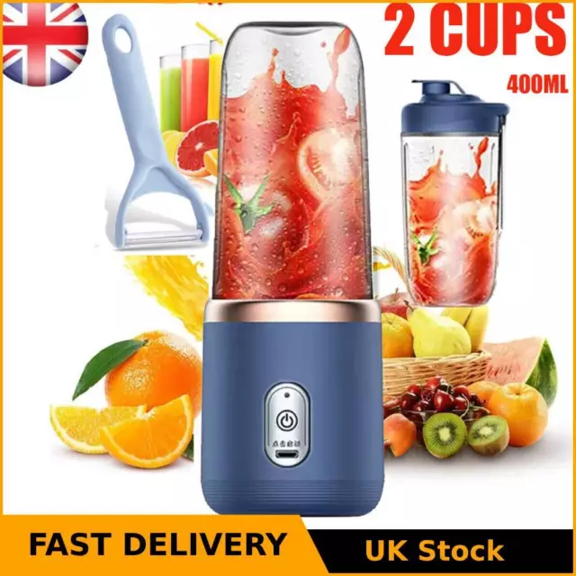 Electric Juice Maker Portable Blender Smoothie Mini Juicer Fruit Machine 400ml