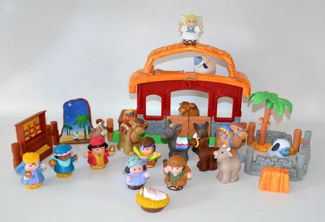 Fisher Price Little People Lil' Drummer Boy Set Navidad Completo Más Extras