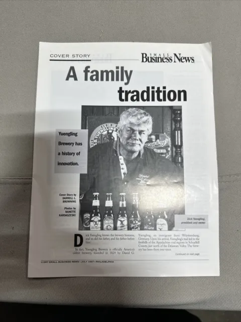 Yuengling Cover Story “A Family Tradition”