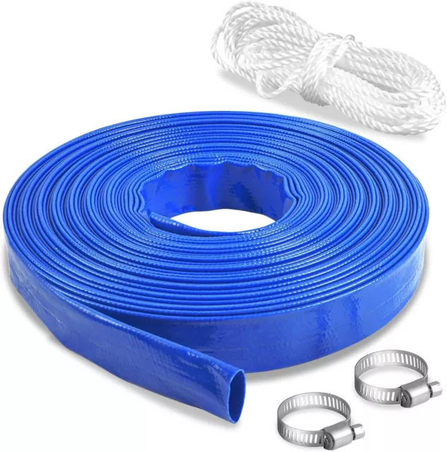 25Mm X 50M Water Pump Lay-Flat Discharge Hose Kit