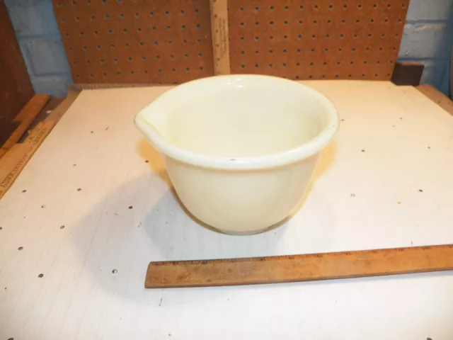Vintage HAMILTON BEACH Glass Custard Mixer Bowl w/ Spout