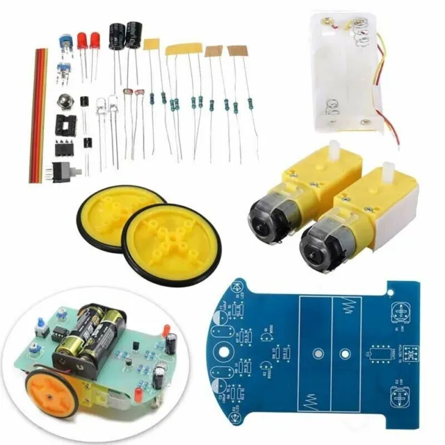 Kit robot de suivi de voiture intelligent à faire soi-même avec moteur de réd