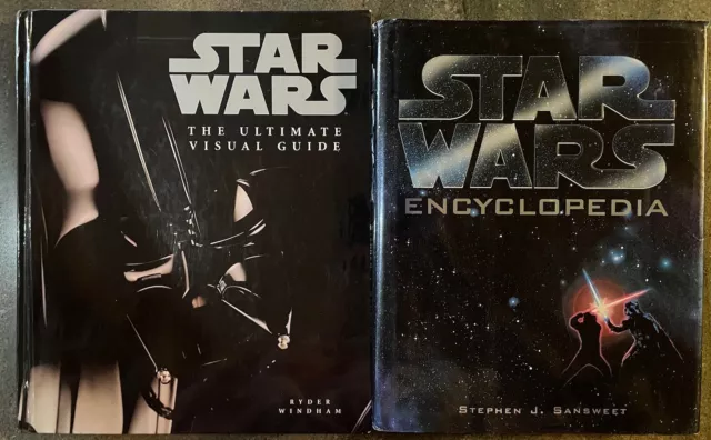 STAR WARS Encyclopedia 1998 Stephen J. Sansweet Hardcover LOT w/ Star Wars Guide