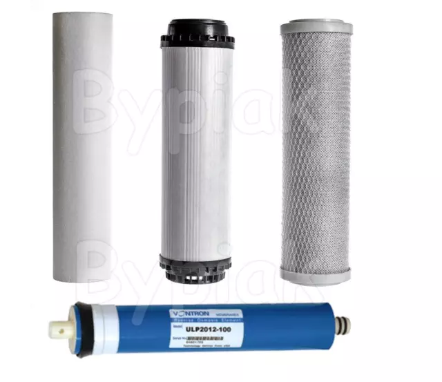 4 Stage Reverse Osmosis RO Unit Complete Filters Replacement 50 GPD