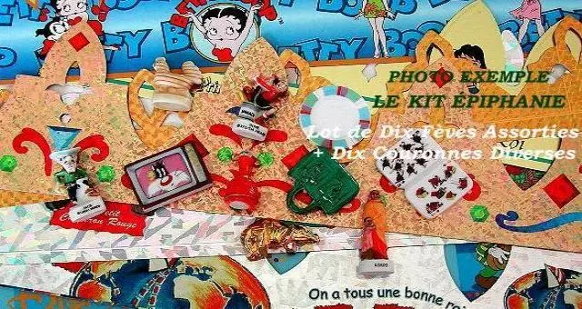 Lot Kit  Special Epiphanie Feves + Couronnes Des Rois Decorees