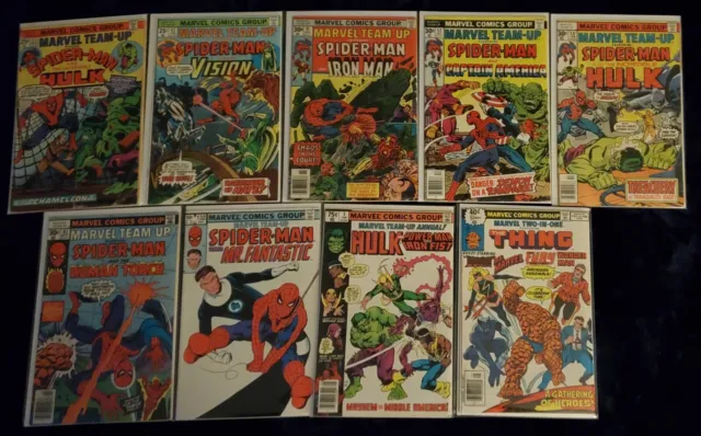 Marvel Team-Up Vol. 1 SPIDER-MAN - Lot of 9 books incl. bonus book!