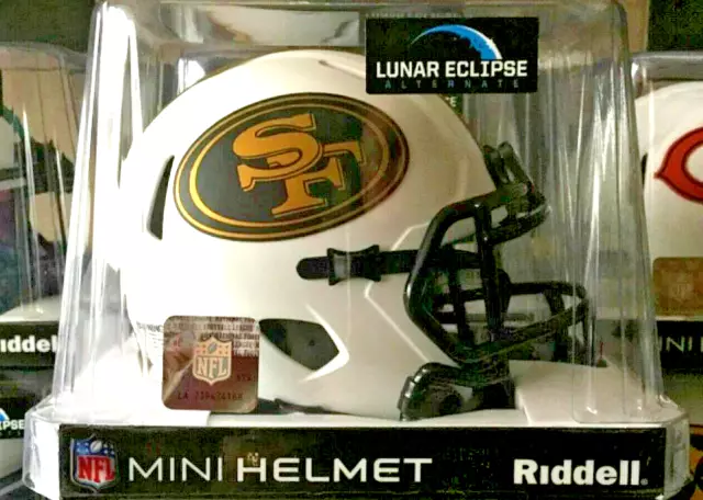 San Francisco 49Ers Nfl Riddell Speed Mini Helmet Lunar Eclipse