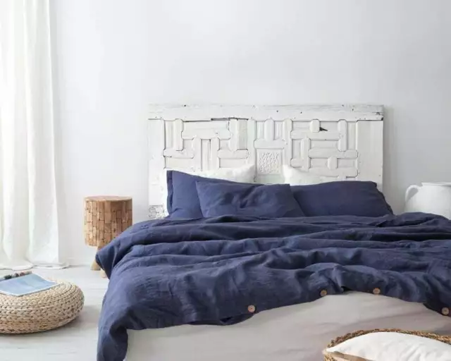 Juego de cama de algodón, Funda nórdica + 2 Fundas de almohada en color...