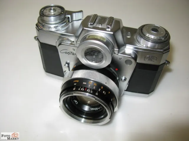 Zeiss Ikon Contarex Kamera Spiegelreflex Objektiv Carl Zeiss Planar 1:2 / 50 mm