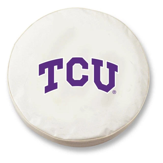 Holland Bar Stool Tire Cover With White Vinyl Finish TCITexChrWT