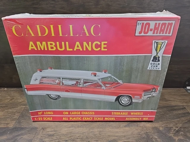 VINTAGE JO-HAN 1966 Cadillac Ambulance (Built in 1960's