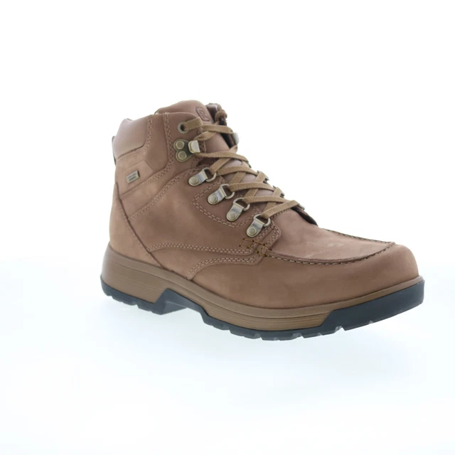 Bottes Rockport Ezra Waterproof Pour Hommes En Cuir Noir - Largeur E, Neuves Avec Emballage