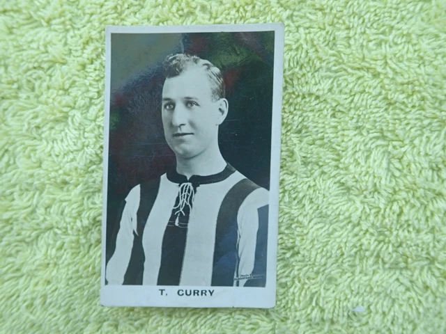 THOMPSON ADVENTURE SIGNED REAL PHOTO Football Trade Card D Curry Newcastle