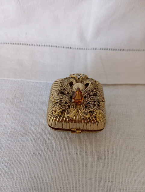 Ancienne Boîte Inrō Japonaise Laquée Noire Avec Netsuke - 2 Enfants (original)