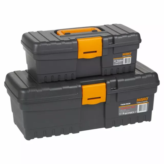 Plastic Heavy Duty DIY Tool Box Chest Lockable Storage Case Organiser  Toolbox UK
