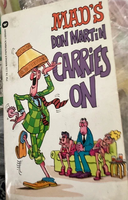 1973 Mad Paperback Book “Mad’s Don Martin Carries On” First Printing
