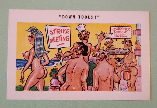 Vintage CONSTANCE Saucy Postcard By Flip No. C4748