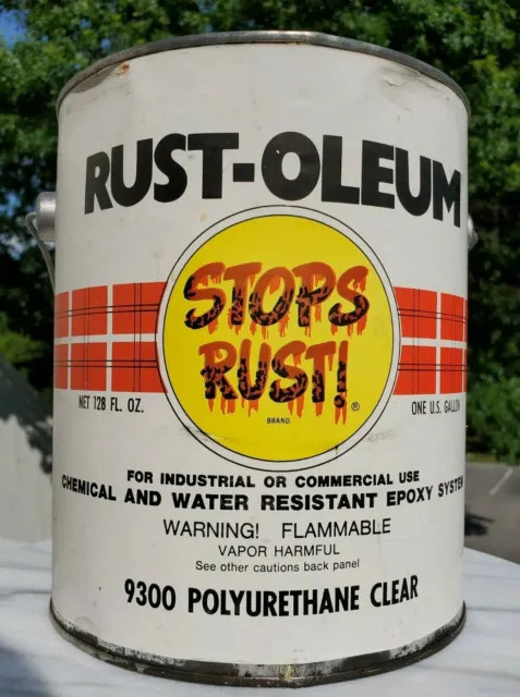 1978 New Sealed Vintage Rust-Oleum 9300 Polyurethane Clear Gallon Industrial