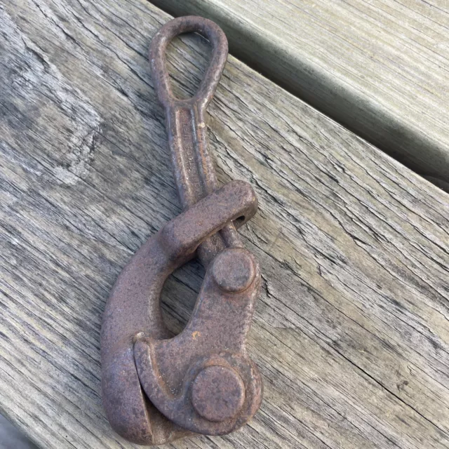 Vintage FENCE WIRE STRETCHER PULLER BARB WIRE M KLEIN & SONS CHICAGO USA
